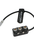 Alvin's Cables 1 to 3 Mini Power Splitter Box Cable for Redrock Micro Power Pack 12V 3 Pin Male to 3 Ports 2 Pin Female for ARRI Teradek 30cm|12 inches