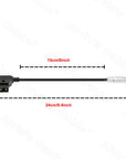 Alvin’s Cables Fischer 6 Pin Female to D-tap Power Cable for Vision Research Phantom Miro L320S M320S| VEO4K 990| VEO4K 590 24cm|9.5inches