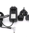 Alvin's Cables Universal AC with UK EU AU US Plugs Adapter Converter Power Cable for Z CAM E2 Flagship Teradek Cube Hollyland Cosmo 600