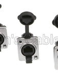Alvin's Cables 3 Pcs RJ45 Waterproof Coupler Socket Connector IP65 Ethernet Panel Mount RJ45 Connector