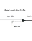 Alvin's Cables Power Cable for DJI RS2 RSC RS3 Pro| RED-Komodo Rotatable 2 Pin Male to Adjustable 2 Pin Male & 2 Pin Female Y Cable for Tilta Float Gimbal Support System