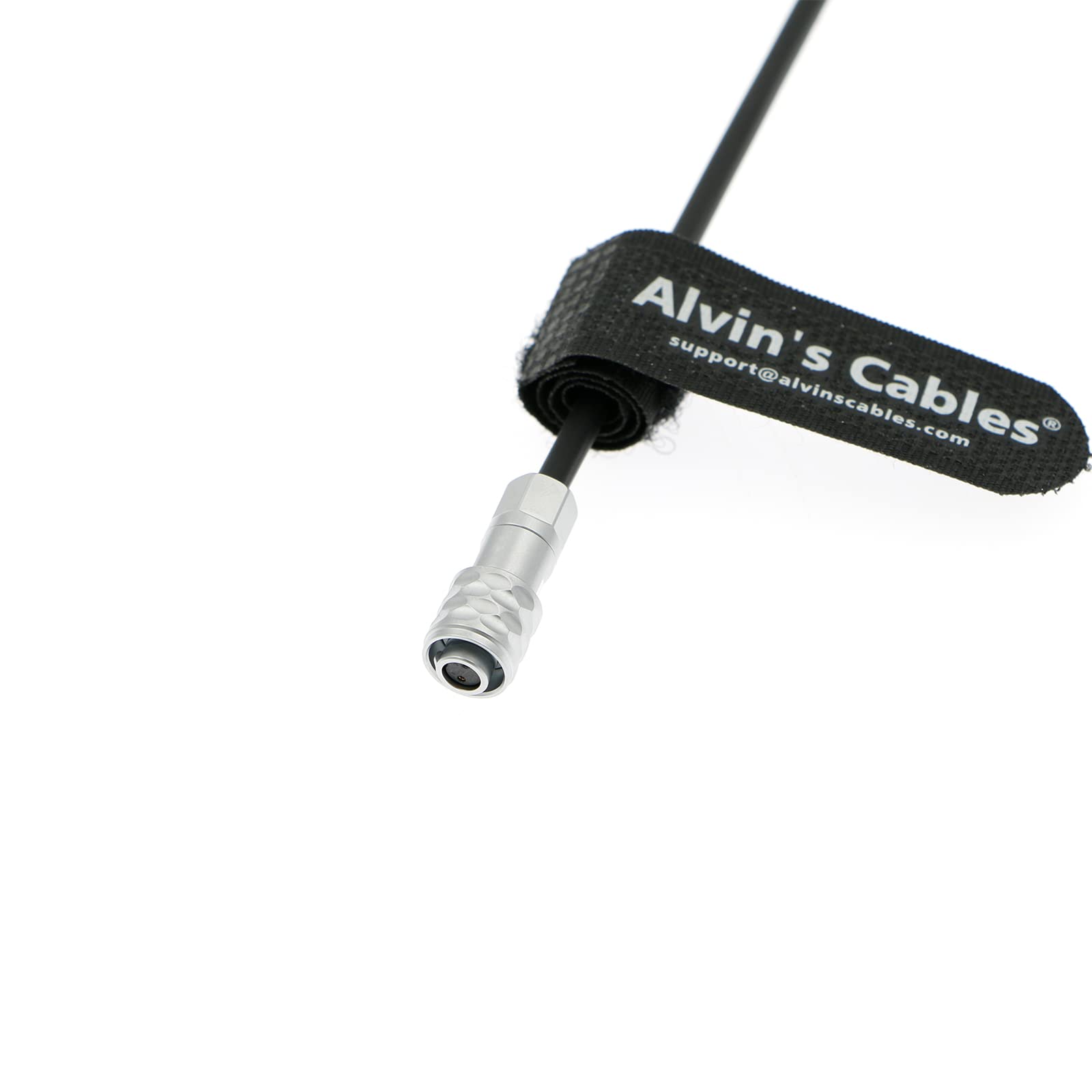 Alvin's Cables BMPCC 4K 6K Power Coiled Cable Weipu 2 Pin Female to Right Angle 2 Pin Male for Blackmagic Pocket Cinema Camera 4K 6K