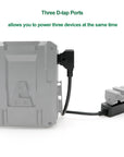 Alvin’s Cables D-tap Splitter P-Tap HUB Cable Dtap Male to Three Port D tap Female Splitter Cable with Screw Threads for ARRI RED Z CAM Cameras TILTA Steadicam IDX V-Mount Battery