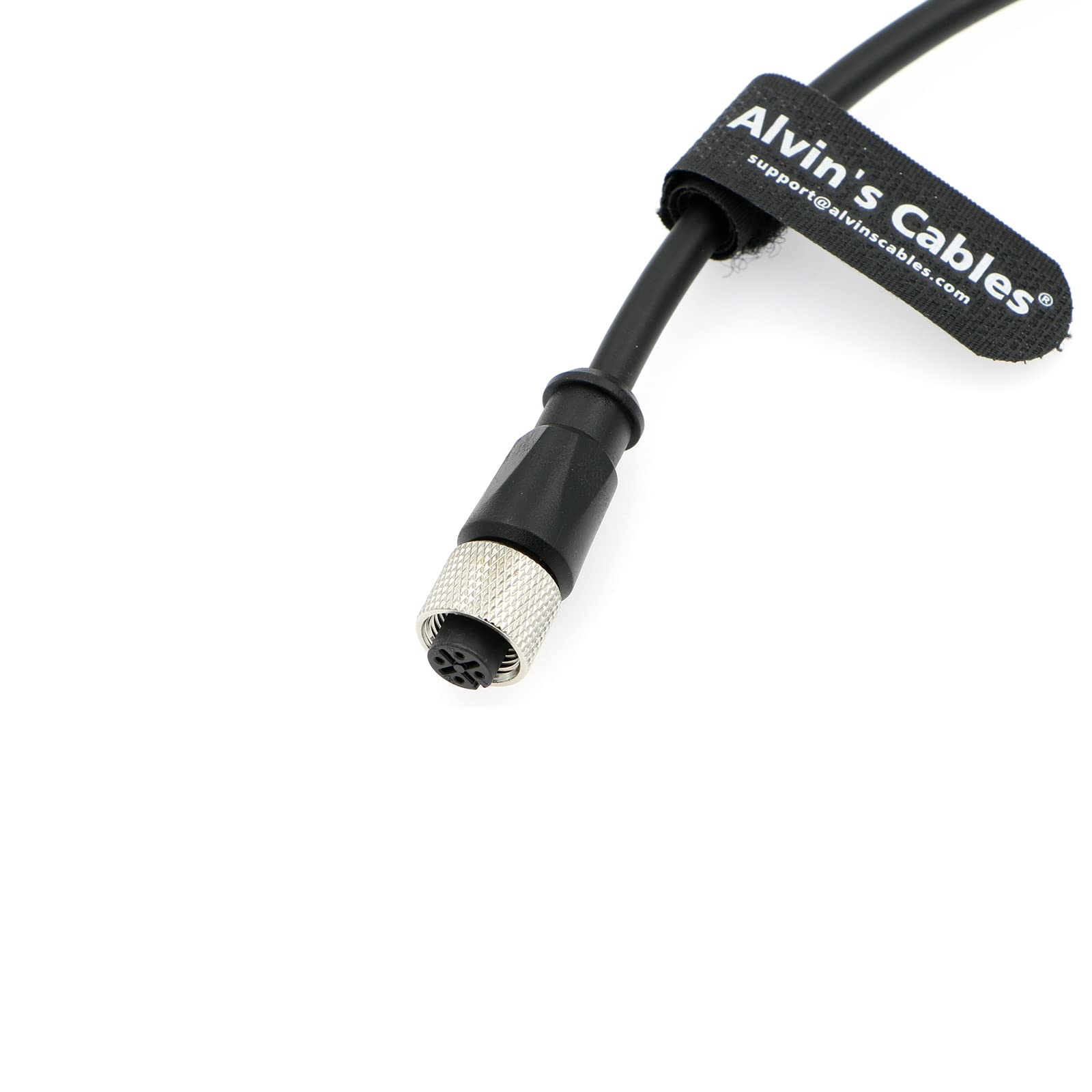 Ethernet Cable M12 A-Code 4 Pin Female Aviation Connector Electrical Cable for Industrial Network Sensor Alvin's Cables 2M| 6.5Ft