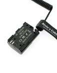 Alvin's Cables PD USB C Type-C to LP-E6 Dummy Battery Power Coiled Cable for Canon EOS R R5 R6 90D 80D 70D 60D 60Da 5D Mark II III IV 6D Mark II 7D Mark II Cameras