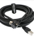 Alvin's Cables GigE Cat6 S STP Screw Lock Horizontal RJ45 DrC Cable for Basler Cameras 3M 5M 10M