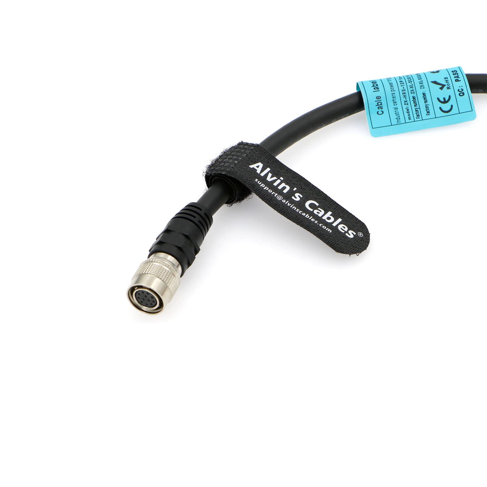 Alvin's Cables Hirose 12 Pin Female HR10A-10P-12S to Open End Shielded I/O Shielded Cable for Sony CCD| Basler Gige| AVT GIGE Industrial Camera 3M| 9.84ft