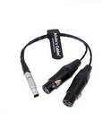 Alvin's Cables Breakout Audio Input Output Cable for Atomos Shogun Monitor Recorder 10 Pin Male to 4 XLR 3 Pin