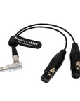Alvin's Cables Breakout Audio Input Output Cable for Atomos Shogun Monitor Recorder 10 Pin Male to 4 XLR 3 Pin