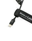 Alvin's Cables USB-C Type-C PD to NP-F550 Dummy Battery Coiled Power Cable for Sony NP-F550| F770| F570| F970 Atomos Ninja V| Shinobi| Shogun 7 Monitor