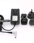Alvin's Cables Universal AC with UK EU AU US Plugs Adapter Converter Power Cable for Z CAM E2 Flagship Teradek Cube Hollyland Cosmo 600