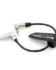 Timecode-Cable for Red Komodo Tentacle Sync 3.5mm TRS Right-Angle to Rotatable Right-Angle EXT 9-Pin Male 20CM| 7.87 Inches Alvin's Cables
