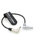 Timecode-Cable for Red Komodo Tentacle Sync 3.5mm TRS Right-Angle to Rotatable Right-Angle EXT 9-Pin Male 20CM| 7.87 Inches Alvin's Cables