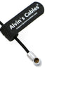 Flexible Power Cable for Teradek Bond SmallHD Monitor Rotatable Right Angle 2 Pin Male to 2pin Male Braided Wire 45cm|18inches Alvin's Cables