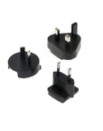 Alvin's Cables Power Cable Adapter for Hollyland RX TX Z CAM E2 Flagship Rotatable Right Angle 2 Pin Male to Universal AC with UK EU AU US Plugs Adapter Converter
