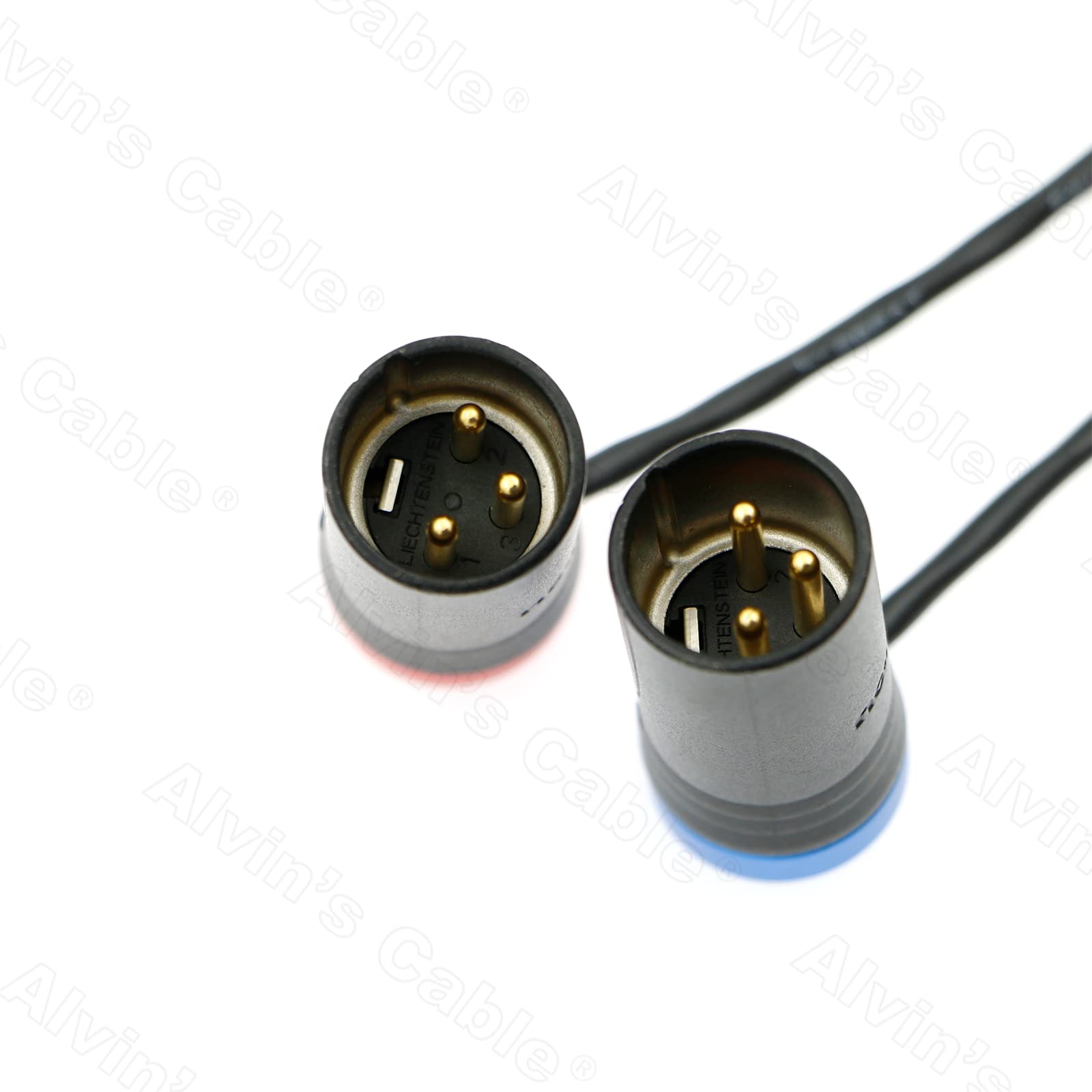 Alvin’s Cables Low-Profile TA5F to Dual LP XLR 3 Pin Male Audio-Cable for Wisycom-MCR54| Lectrosonics-DCHR-Receiver LP Mini XLR 5 Pin Female to Two XLR Output Splitter Cable for Sound Devices