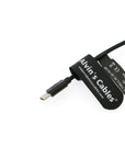Alvin's Cables PD USB C Type-C to LP-E6 Dummy Battery Power Coiled Cable for Canon EOS R R5 R6 90D 80D 70D 60D 60Da 5D Mark II III IV 6D Mark II 7D Mark II Cameras