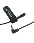 Alvin's Cables Motor Flexible Power-Cable for Tilta-Nucleus-Nano Micro USB to 2.1 DC Barrel Right Angle