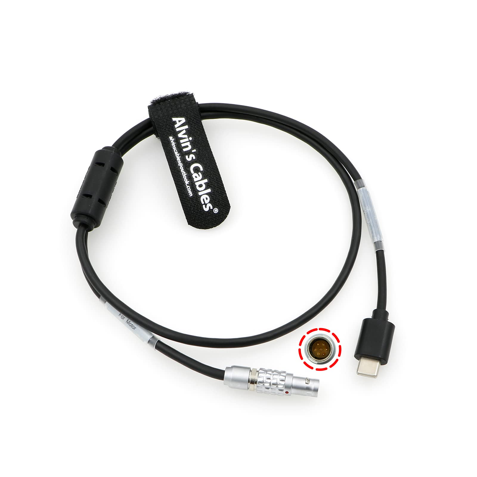 Alvin’s Cables Nucleus-M Run-Stop Cable for Tilta BMPCC-4K Canon-C70 7 Pin Male to USB-C Type-C RS Cable for Blackmagic Pocket Cinema Camera 70cm|27.6inches