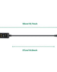 Alvin’s Cables D-tap Splitter P-Tap HUB Cable Dtap Male to Three Port D tap Female Splitter Cable with Screw Threads for ARRI RED Z CAM Cameras TILTA Steadicam IDX V-Mount Battery