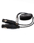 Alvin's Cables Breakout Audio Input Output Cable for Atomos Shogun Monitor Recorder 10 Pin Male to 4 XLR 3 Pin