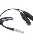 Alvin's Cables Breakout Audio Input Output Cable for Atomos Shogun Monitor Recorder 10 Pin Male to 4 XLR 3 Pin