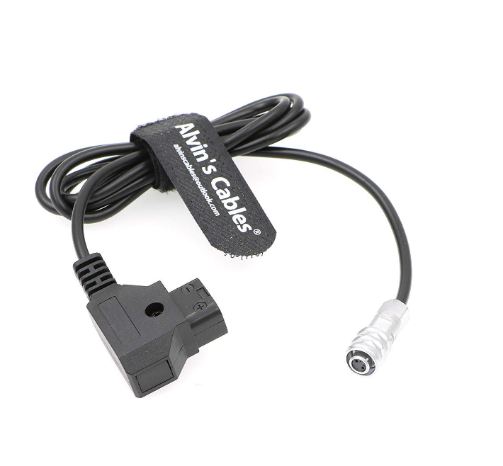 Alvin's Cables BMPCC 4K/6K to D Tap Coiled Power Cable for Blackmagic Pocket Cinema Camera 4K/6K Gold Mount V Mount Battery Weipu 2 Pin Female to P Tap