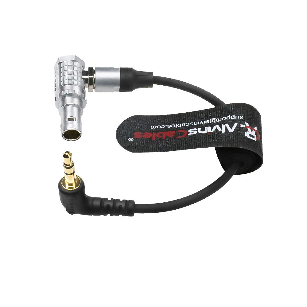 Timecode-Out-Cable for Sound-Devices|Tentacle-Sync Time-Code from 5-Pin-Male Right-Angle to 1/8&quot;|3.5mm TRS 6Inch|15CM Alvin&#39;s Cables