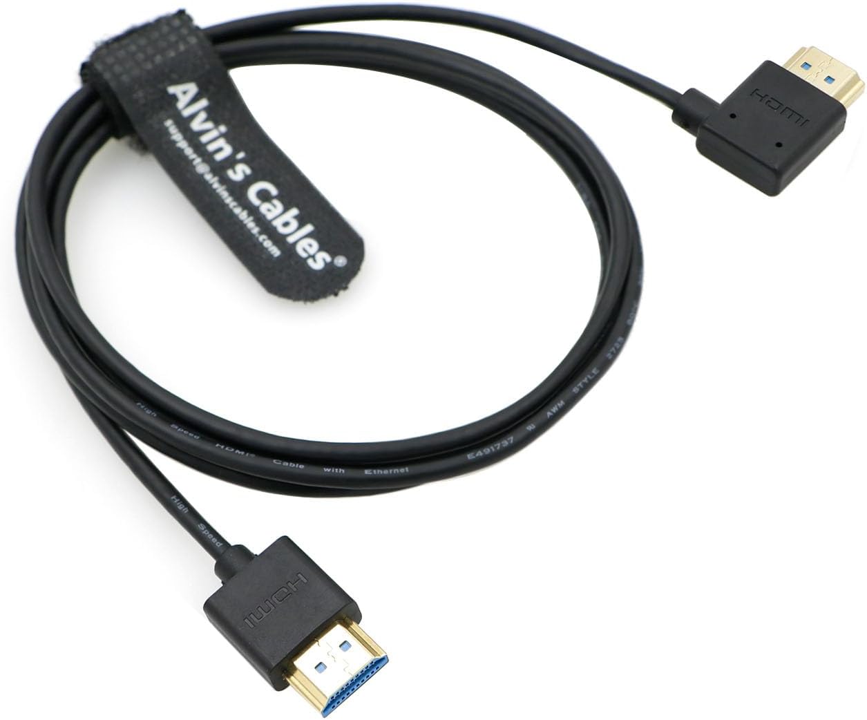 Alvin&#39;s Cables 8K HDMI 2.1 Cable High Speed Thin HDMI for Atomos Ninja V Monitor, Z CAM E2, Sony FS5| FS7| A7S3 Cameras