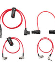 Alvin's Cables Camera Cable Set for Blackmagic URSA Mini, 12G SDI BNC Coaxial Cable| Rotatable XLR 3 Pin Male to Female| XLR 4 Pin Female to D-Tap Power Cable| 3.5mm to BNC Timecode Cable