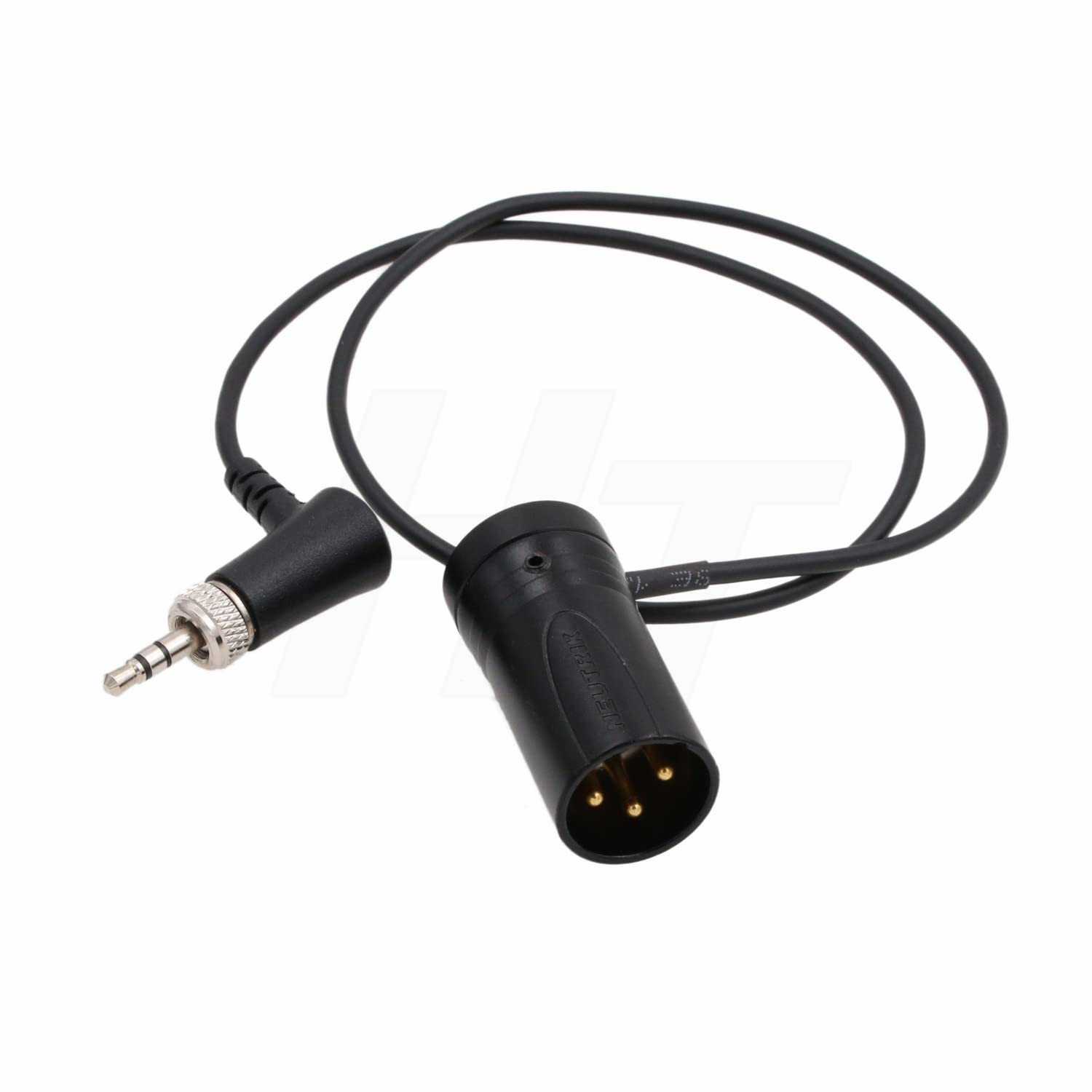 Low-Profile Audio-Cable for Sennheiser-EK-2000 XLR 3-Pin Male to Locking-3.5mm-TRS Right-angle Balanced Cable for Sound Devices 633 688 Zaxcom Zoom Alvin&#39;s Cables Blue/Red