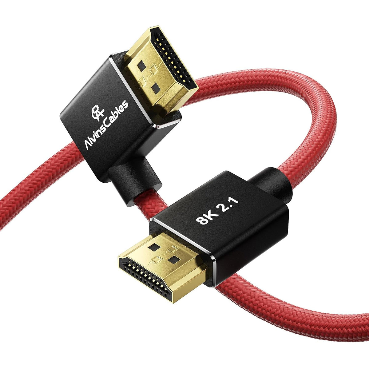 Alvin's Cables 8K Short HDMI 2.1 Cable, 48Gbps Ultra High Speed