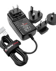 Alvin’s Cables RED DSMC3 6 Pin Female AC Power Supply Adapter 12V 3A Universal Plug Charger for RED DSMC2 DSMC3 Komodo-X V-Raptor Camera, for DJI Ronin 4D, with UK EU AU US Plugs 2m/6.6ft