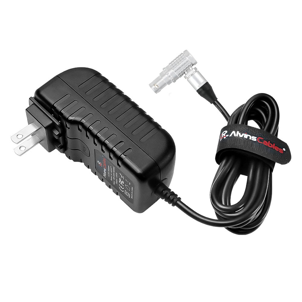 Alvin’s Cables RED DSMC3 6 Pin Female AC Power Supply Adapter 12V 3A Universal Plug Charger for RED DSMC2 DSMC3 Komodo-X V-Raptor Camera, for DJI Ronin 4D, with UK EU AU US Plugs 2m/6.6ft