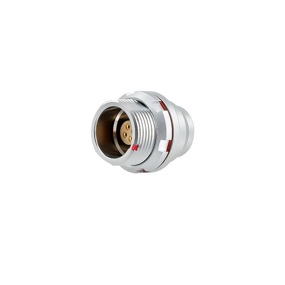 Alvins 1K Series 4 Pin Circular Push-Pull Connector, EMI Shielded, Industrial Connector System for Camera, Broadcast &amp; Test Equipment, 2pcs