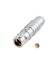 Alvins 1K Series 4 Pin Circular Push-Pull Connector, EMI Shielded, Industrial Connector System for Camera, Broadcast & Test Equipment, 2pcs