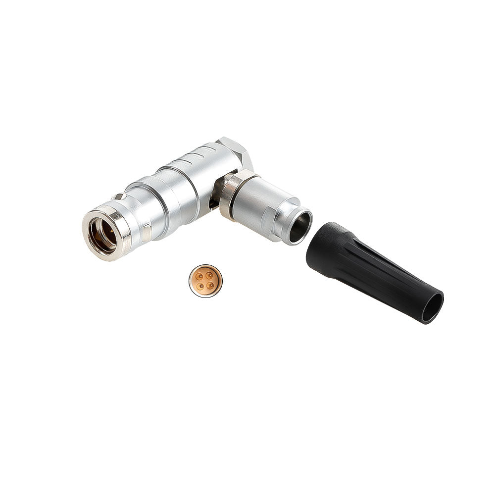 Alvins 1K Series 4 Pin Circular Push-Pull Connector, EMI Shielded, Industrial Connector System for Camera, Broadcast &amp; Test Equipment, 2pcs