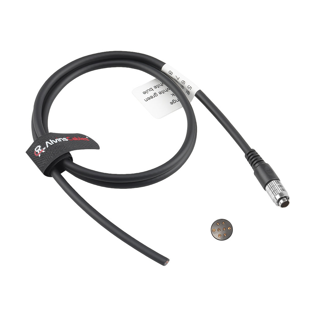 Alvin's Cables HR25-7TP-8P Hirose 8 Pin Male to Open End I/O Trigger Cable for Point Grey, Daheng, and IDS Industrial Cameras, MindVision