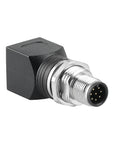 Alvin's Cables M12 A-Code 8-Pin to RJ45 Adapter Cat6a IP68 Waterproof Shielded, M12 Male to RJ45 Female Industrial Ethernet Connector for Cognex Keyence GigE Vision Basler AVT Sony CCD Cameras