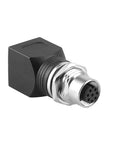 Alvin's Cables M12 A-Code 8-Pin to RJ45 Adapter Cat6a IP68 Waterproof Shielded, M12 Female to RJ45 Female Industrial Ethernet Connector for Cognex Keyence GigE Vision Basler AVT Sony CCD Cameras