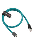 Alvin's Cables IX Industrial to RJ45 Cat6A Ethernet Cable, IX30G-A-10S-CV(7.0) A Key to RJ45 Male, High Flex Drag-Chain Cable for PLC Machine Vision Industrial Automation Sensor PoE（Green）