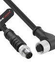 Alvin's Cables Livox Mid-360 LiDAR to Unitree Go2 Robot Dog Cable, Right-Angle M12 A-Code 12-Pin Female to M8 6-Pin Male, LiDAR Power & Data Cord for Robotics, 3D Sensing Applications