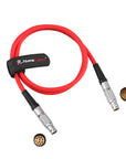 Alvin's Cables Ethernet Remote Cable for ARRI ALEXA XT SXT LF RCU-4, Ethernet 10 Pin Male to Female, KC 158-S, Red 90cm