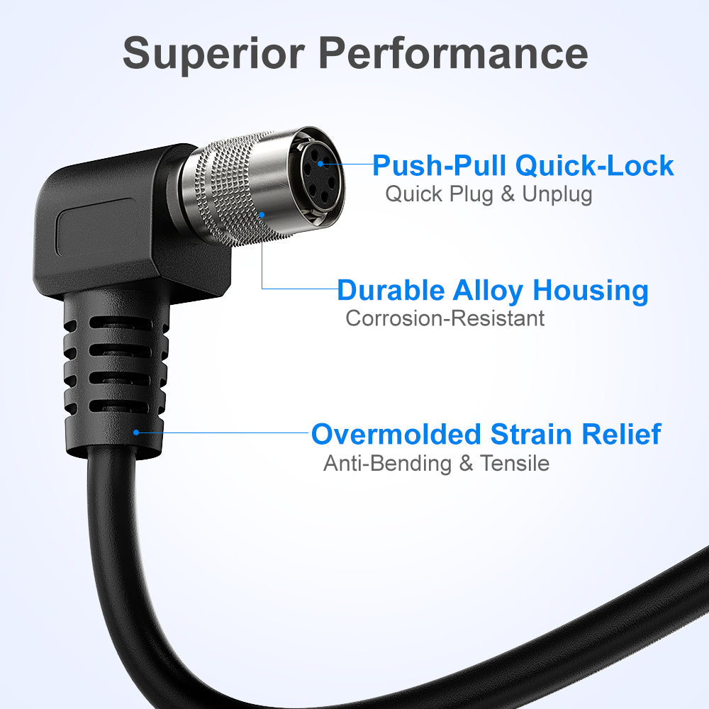 Alvin’s Cable Hirose 6 Pin Female HR10A-7P-6S to Flying Lead Power I/O Cable for Basler GIGE AVT for Sony CCD Camera