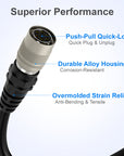Alvin’s Cable Hirose 6 Pin Female HR10A-7P-6S to Flying Lead Power I/O Cable for Basler GIGE AVT for Sony CCD Camera
