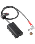 Alvin's Cables LBUS 4-Pin to NP-F970 Power Cable for ARRI Hi5 to SmallHD Monitor, for Atomos Ninja V | Shinobi | Feelworld Monitor, for Sony NP-F550| F770 F970 Dummy Battery (80CM/ 31")