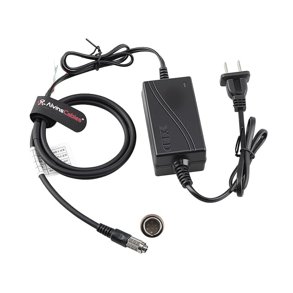 Alvin's Cables Industrial Camera IO Trigger Cable + HR25-7TP-8P Hirose 8 Pin Male Power Adapter for MindVision AVT PointGrey Basler Sony CCD GigE Camera 12V 2A (1Meter / 3.3 FT)
