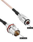 Alvin's Cables BNC Female to DIN 1.0 2.3 Male RG179 Cable 75 Ohm for Blackmagic