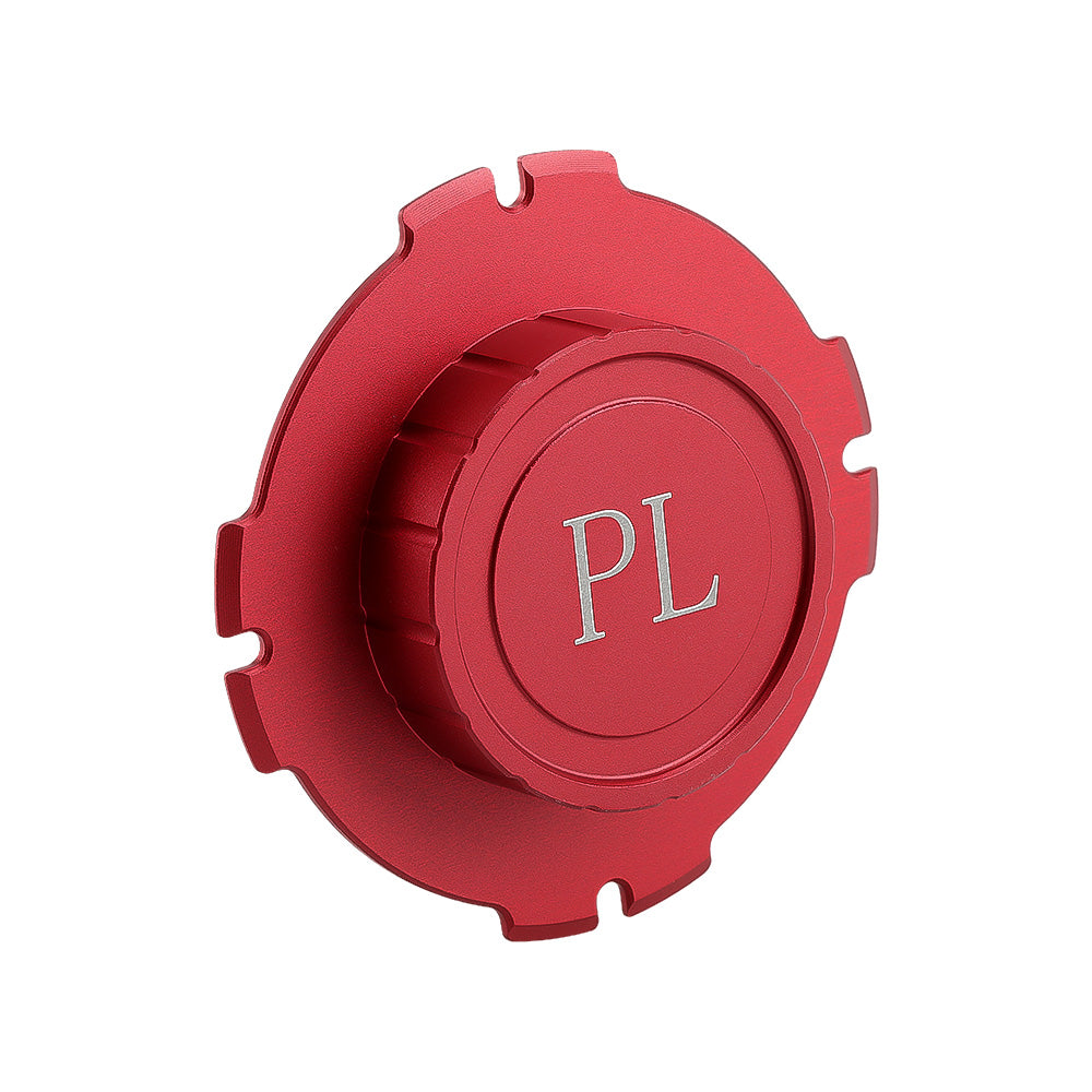Alvin's Cables PL Mount Lens Cap for Cine Cameras, Compatible with ARRI RED Sony CineAlta Aja Cion PL Cine Cameras, Aluminum Dust Cover for Sensor Protection, Red
