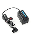Alvin's Cables BP-U30 Dummy Battery to D-Tap Power Cable for Blackmagic Pyxis 6K/12K, Sony PXW-Z200 & HXR-NX800 Camcorders, Fully Decoded Power Cord 3.9Ft
